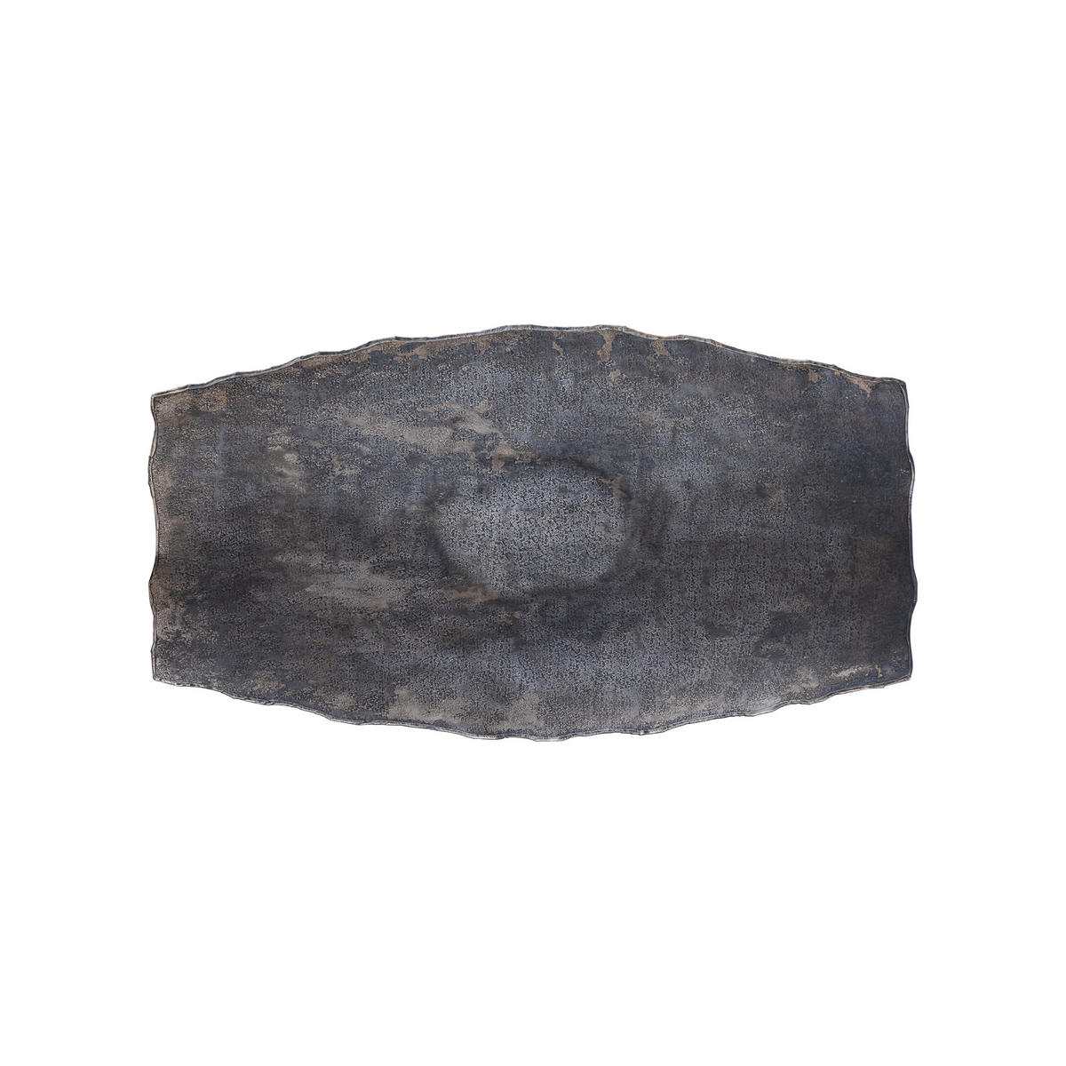 SCHALE Semin Silber 49.5/27.5/8.5cm - Silberfarben, Metall (8.5cm) - PTMD Collection