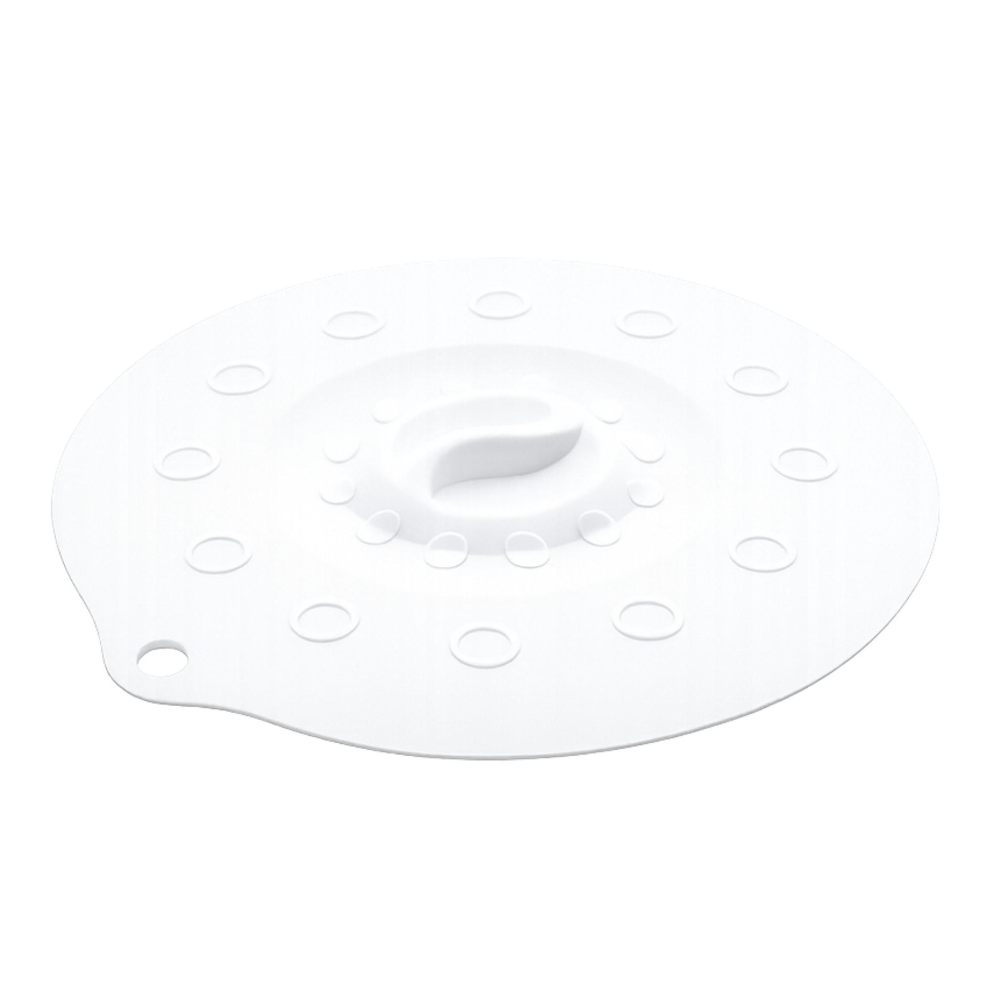 SILIKONDECKEL 29cm „FUNNY KITCHEN“ weiß - Weiß, Kunststoff (29cm) - Magu Cera