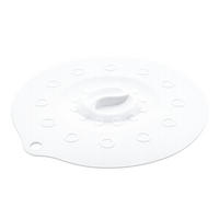 SILIKONDECKEL 29cm „FUNNY KITCHEN“ weiß - Weiß, Kunststoff (29cm) - Magu Cera
