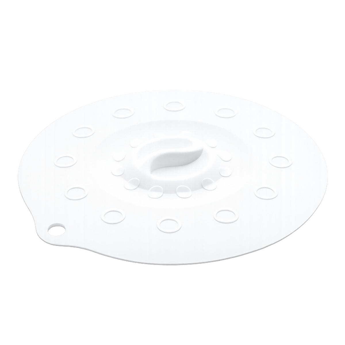 SILIKONDECKEL 29cm „FUNNY KITCHEN“ weiß - Weiß, Kunststoff (29cm) - Magu Cera