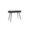 SCHMINKTISCH Schwarz - T-102, Hochglanz, Schubladen Push-to-Open 102x50x80 cm Schwarz/Schwarz - Schwarz, Holzwerkstoff/Kunststoff (50/102/80cm) - DomoHome