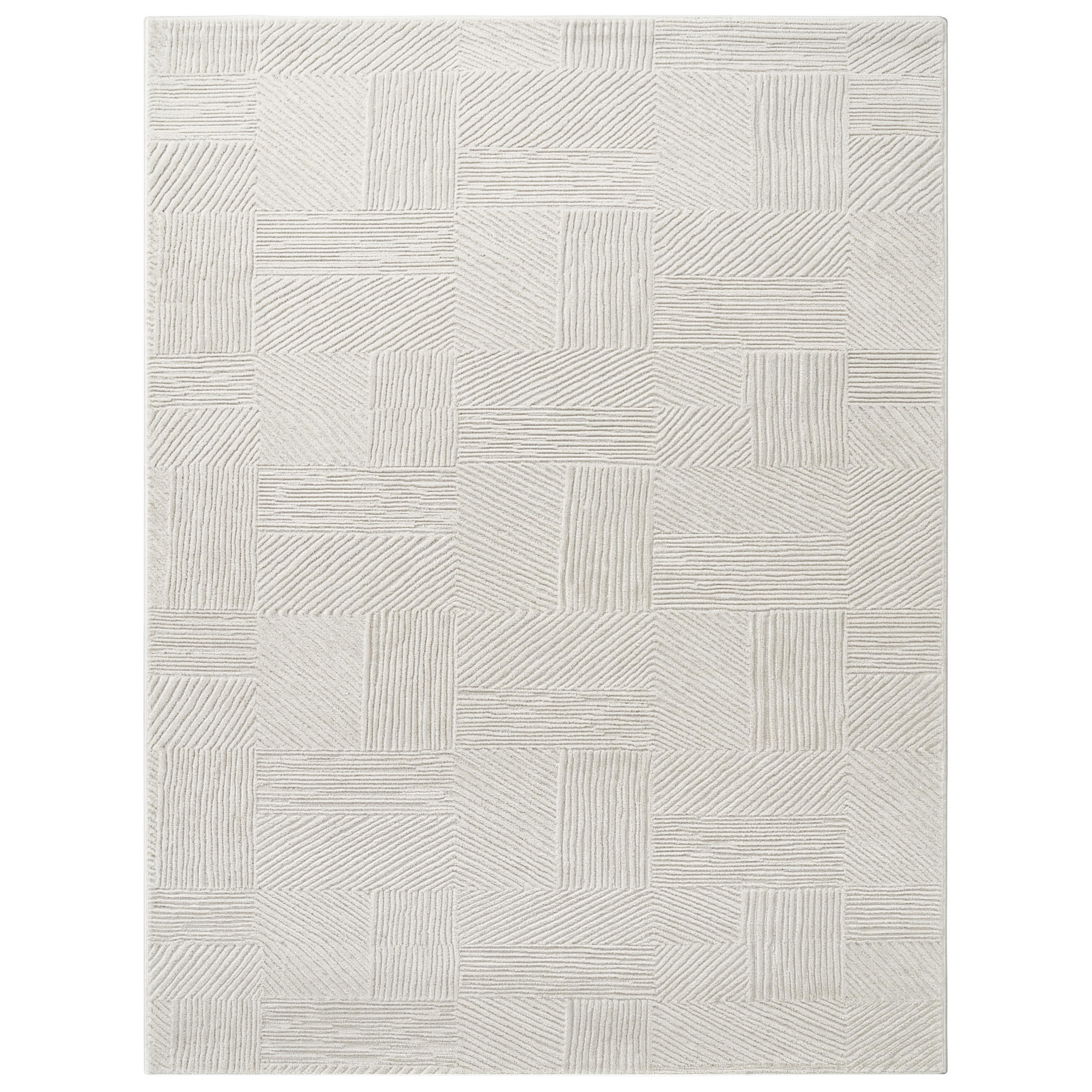 Paco Home Kurzflorteppich Creme 200x280 cm