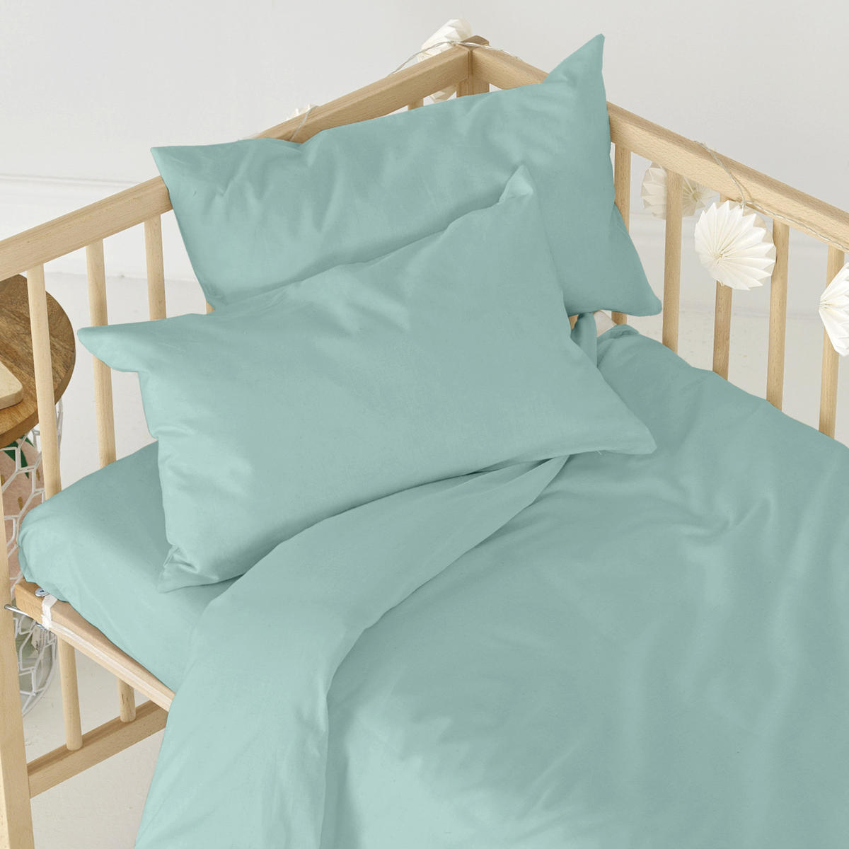 SPANNBETTTUCH basic 60x120x14 cm (kinderbett) minze - Mintgrün, Textil (70/140cm) - Happy Friday