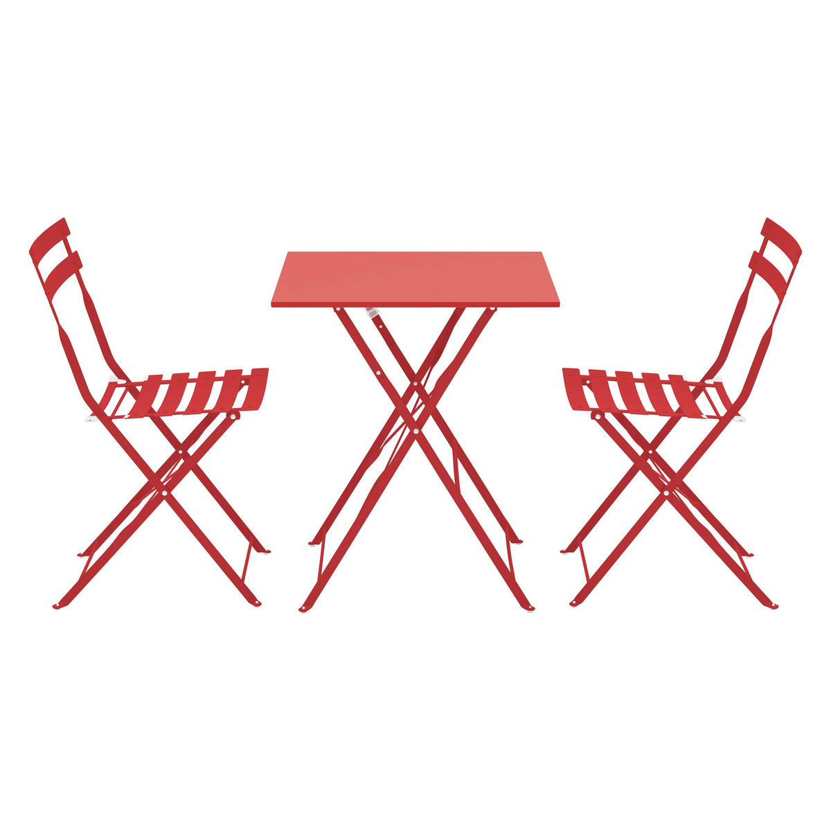 GARTENSET, Rot - Rot, Metall - Oviala