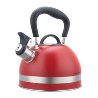 WASSERKESSEL Rot 22/18/23 cm KH1853 - Rot, Metall (22cm) - Kinghoff 