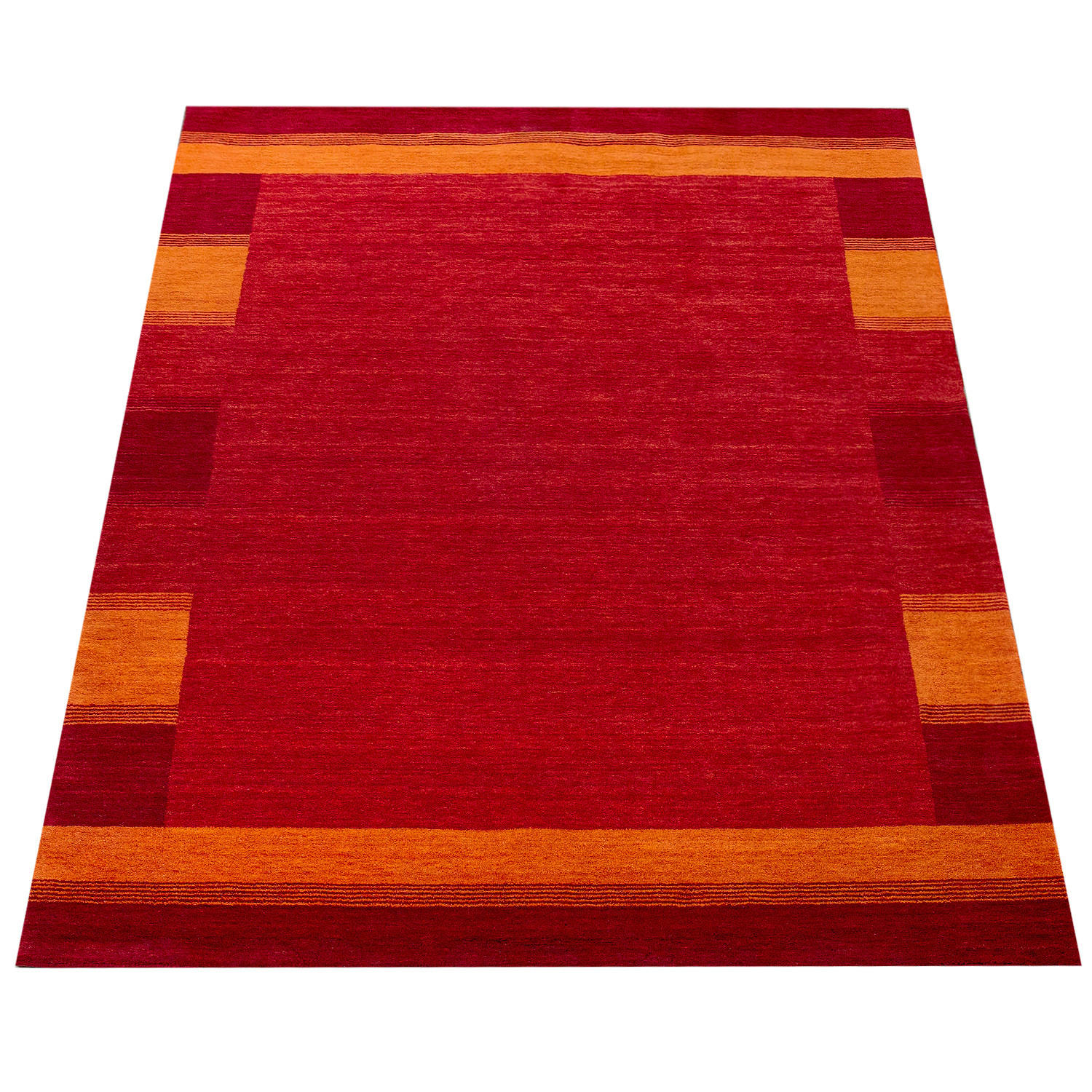 Paco Home Hochflorteppich Terracotta 80x150 cm