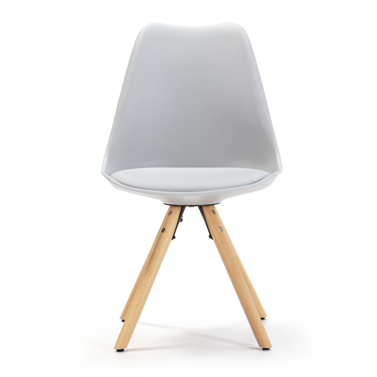 STUHL 2er-Set Jeff Grau - Grau, Holz/Kunststoff (49/84/54cm) - VS Venta-stock