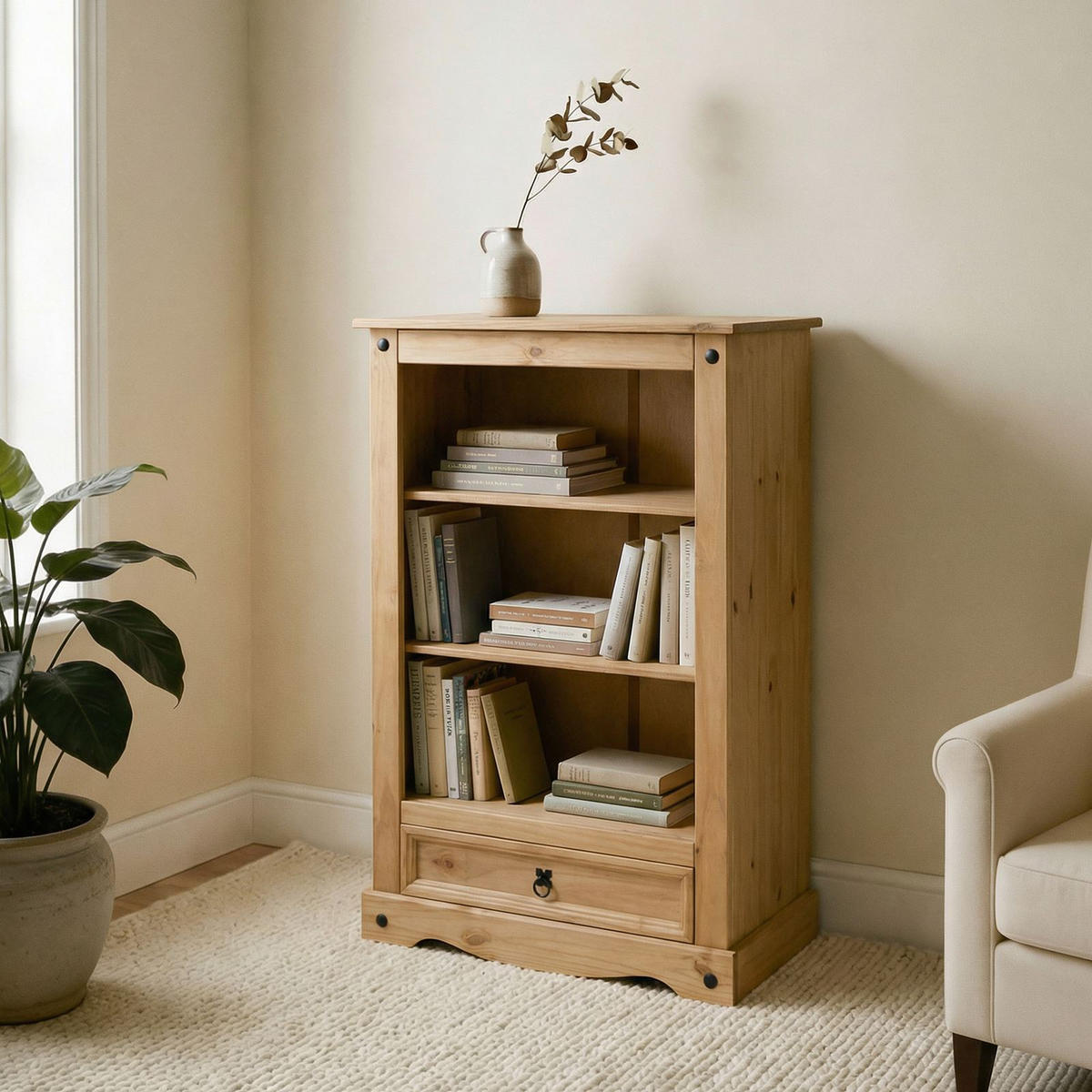 REGAL SALSA natur - Naturfarben, Holz (81/110/30cm) - CARO-Möbel