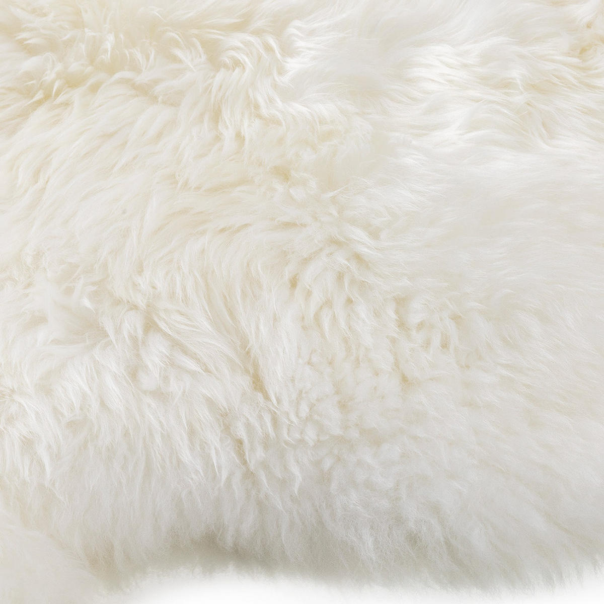 TEPPICH 180/110 cm Lammfellimitat Polyester Weiß - Weiß, Textil (180/110cm) - Livingandhome