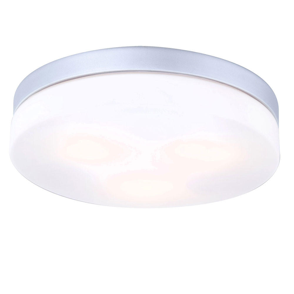 LED AUSSENDECKENLEUCHTE Alu Silber - Silberfarben, Glas (30/30/7cm) - Globo Lighting