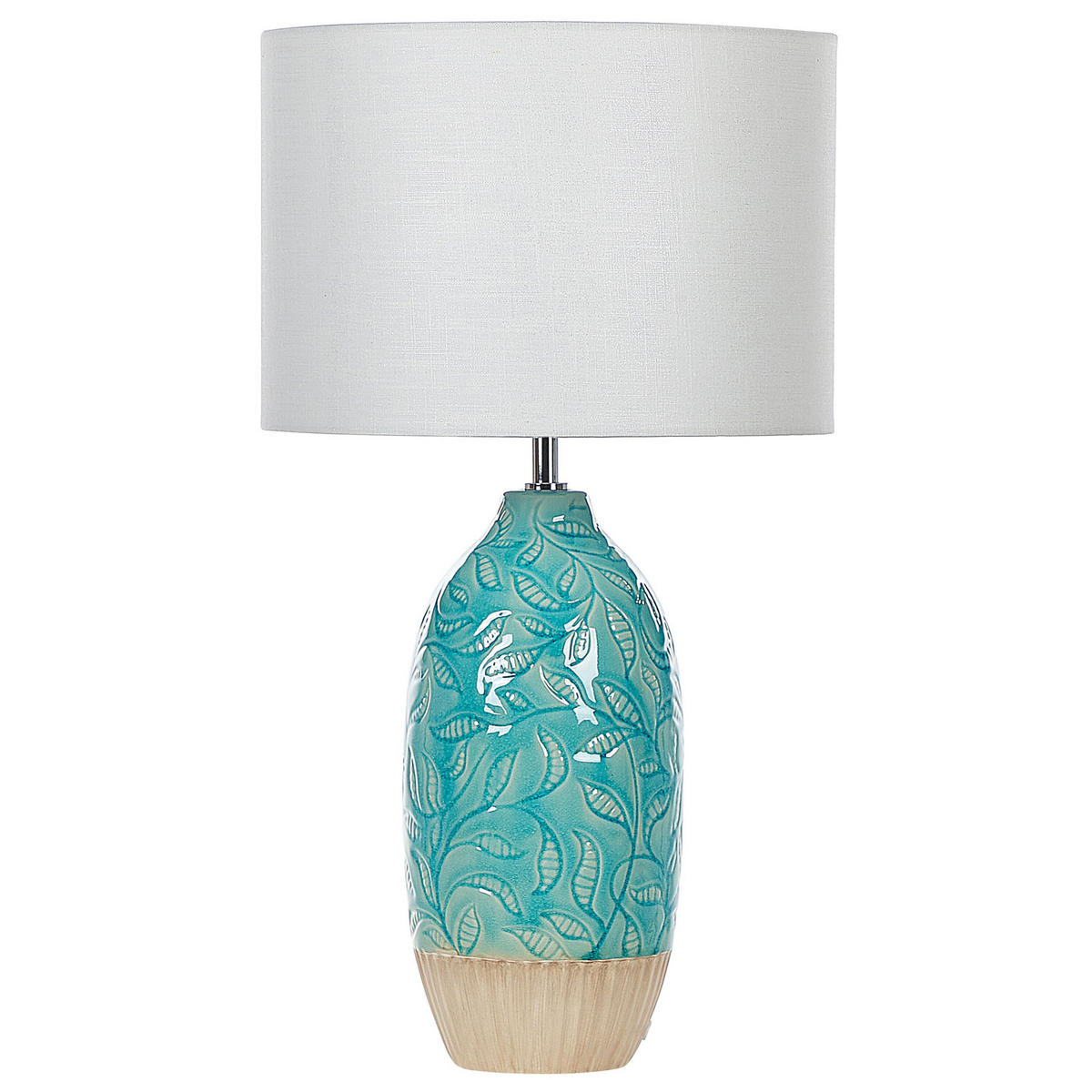 TISCHLAMPE Ataba 32/32/58 cm - Blau, Keramik (32/32/58cm) - Beliani