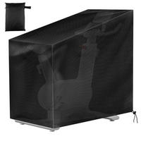 ABDECKUNG Heimtrainer 123*58*113/142cm Wasserdicht Oxford Polyester - Schwarz, Kunststoff (142/58/123cm)