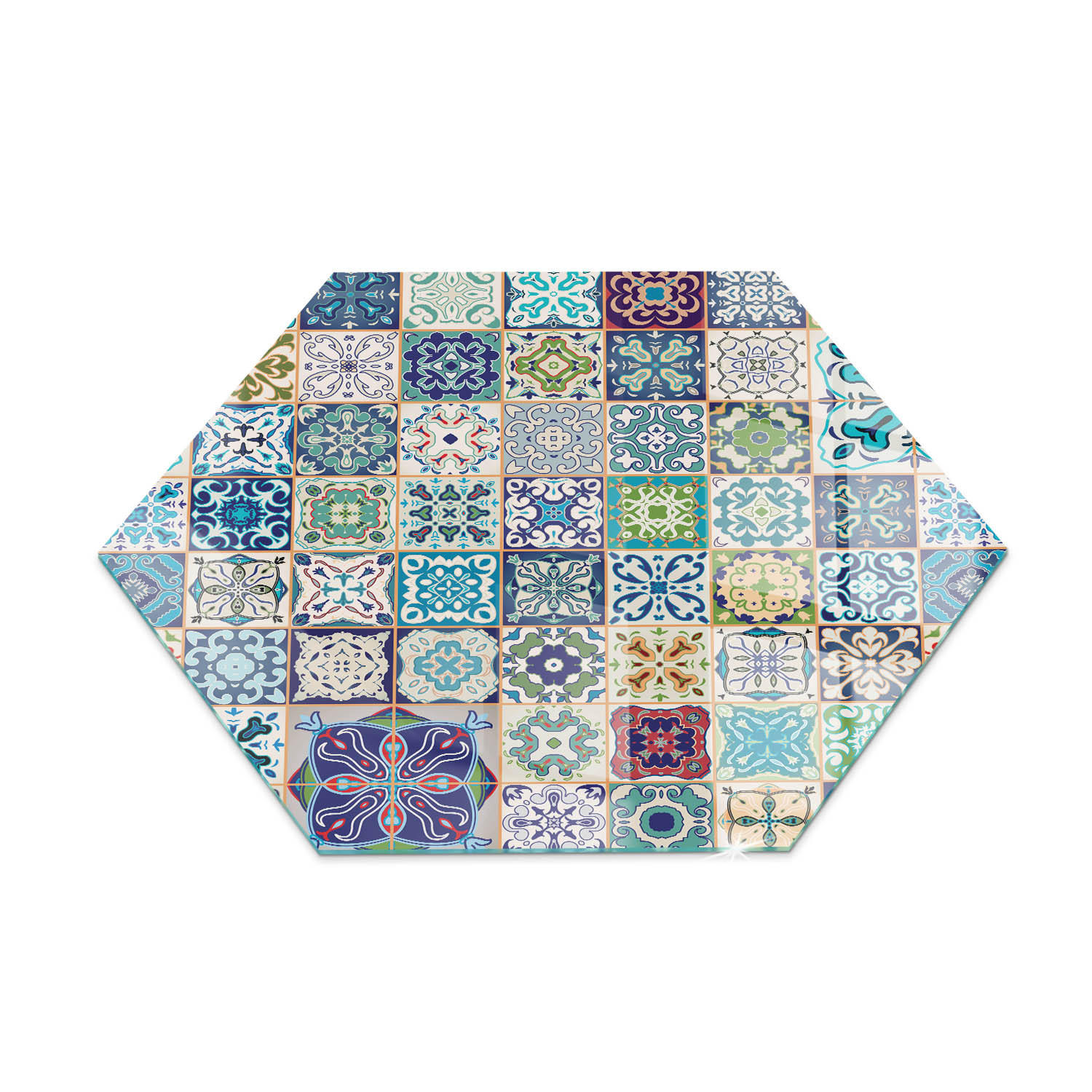 ArtPrintCave Glasplatte Blau 40x40x0.4 cm