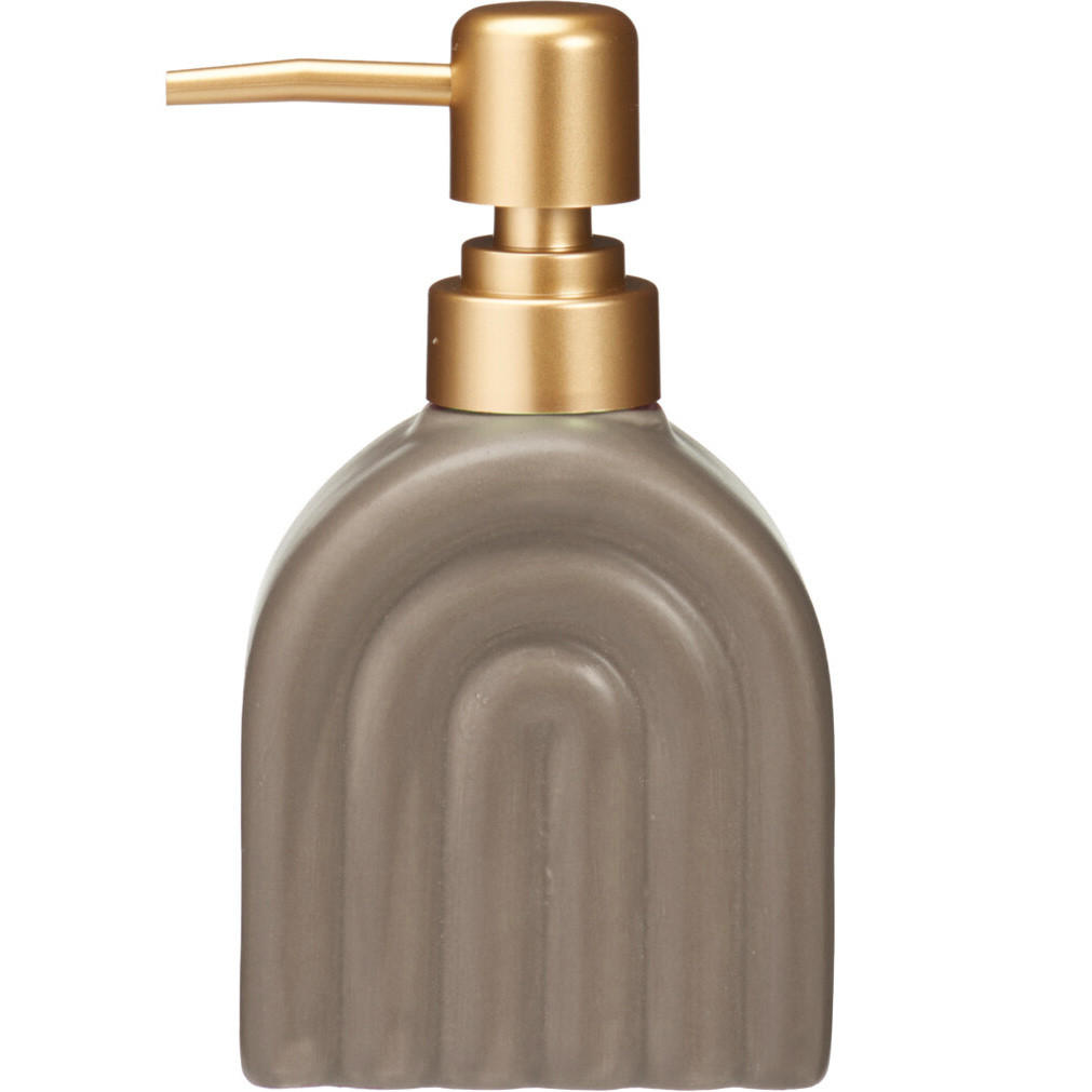 Bathroom solutions Keramik-Seifenspender Braun 9x6x15 cm
