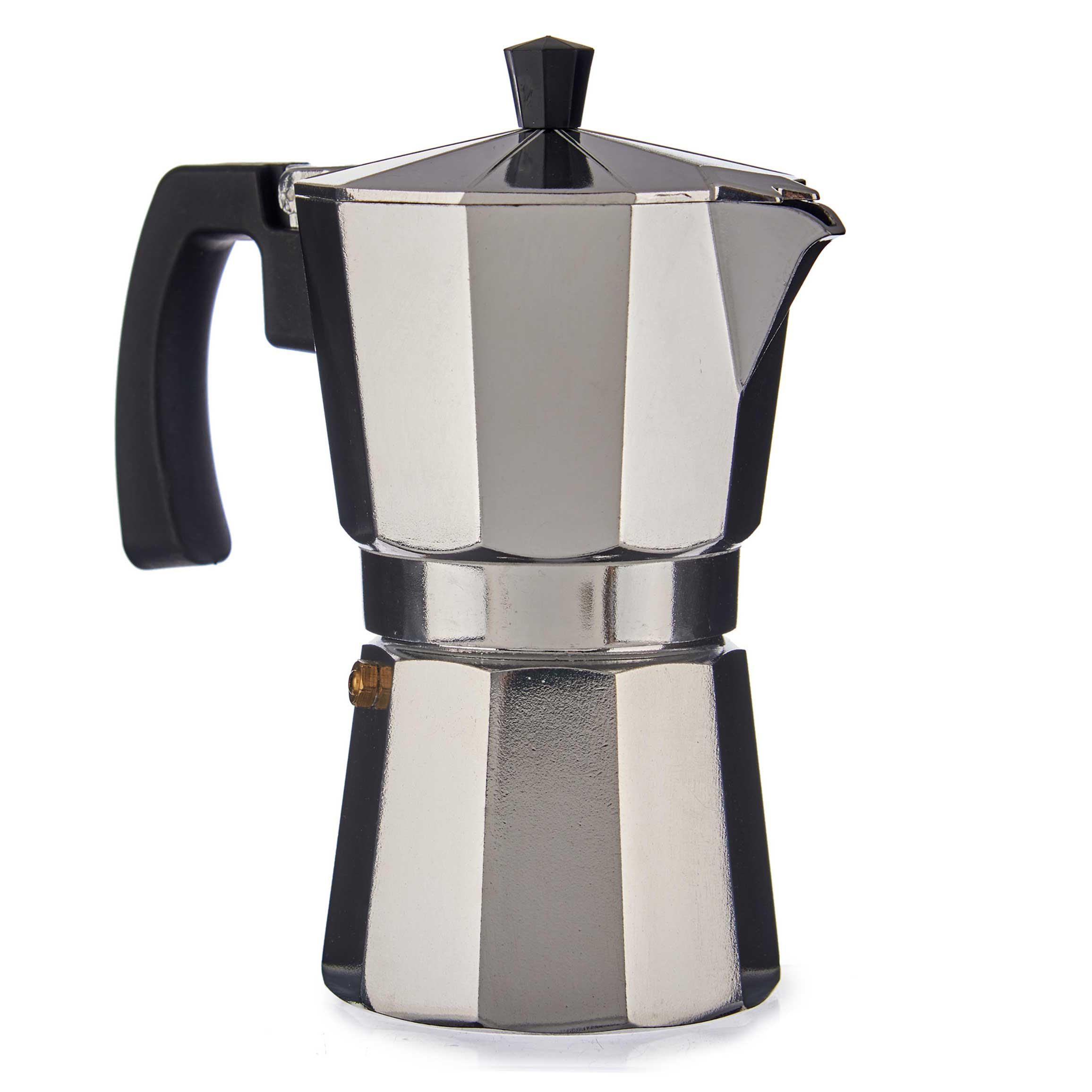 Kinvara Espressokocher Silber 9x15x15.5 cm