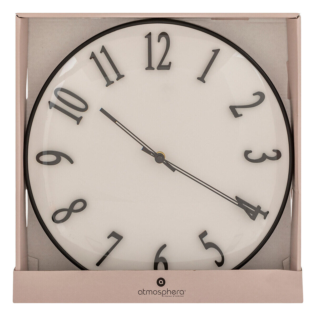 WANDUHR Edgar Ø 35 cm - Weiß, Kunststoff (4.5/35/35cm) - Atmosphera Createur d´interieur
