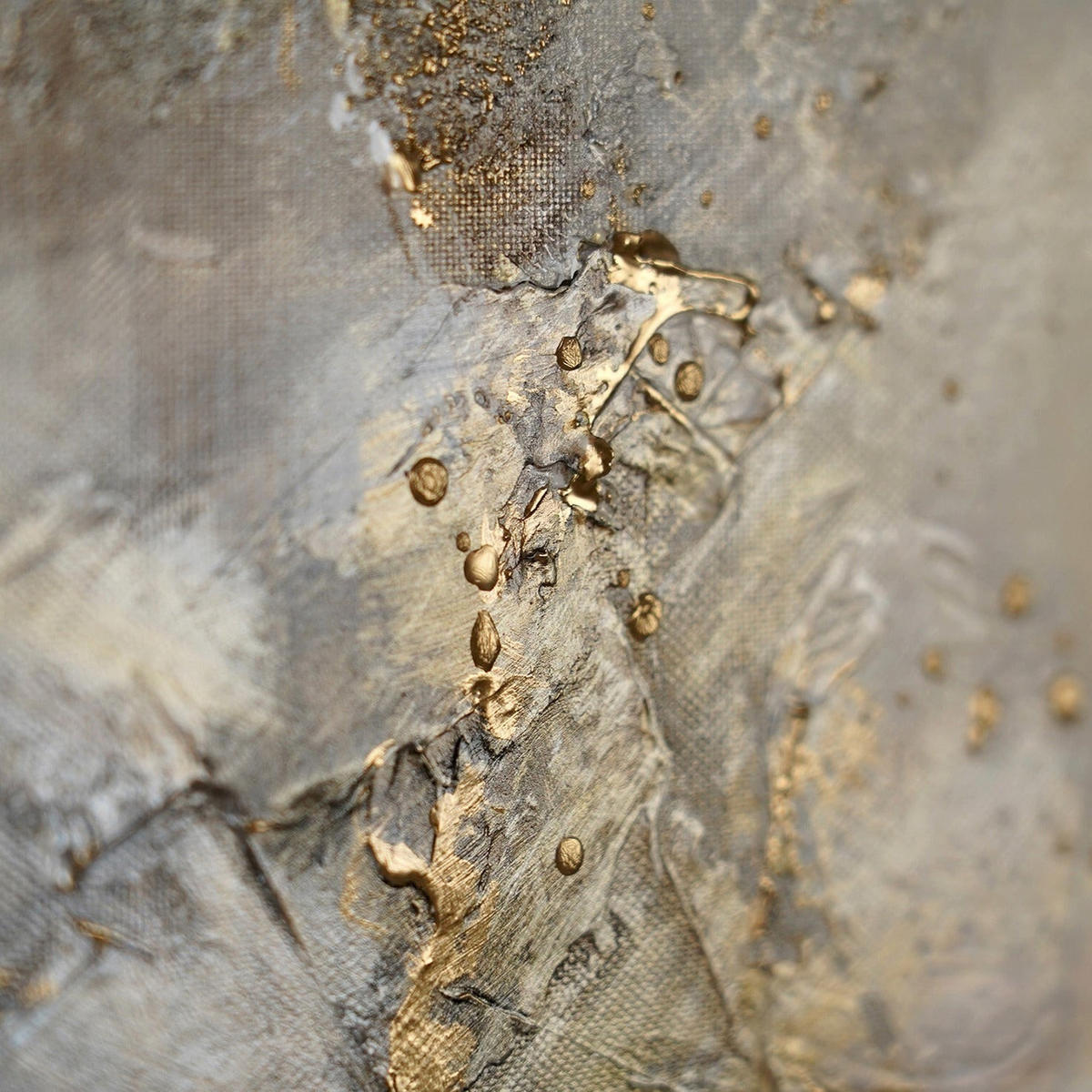 GEMÄLDE Glückslinie Schattenfugenrahmen Grau 100x50 cm - Grau, Holz (100/50cm) - YS-art gallery