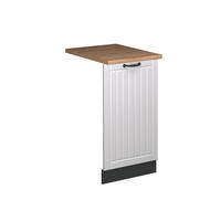 GESCHIRRSPÜLBLENDE Fame-Line Weiß Landhaus 45 cm , AP Eiche - Anthrazit/Weiß, Holzwerkstoff (45/81.8/1.6cm) - Vicco