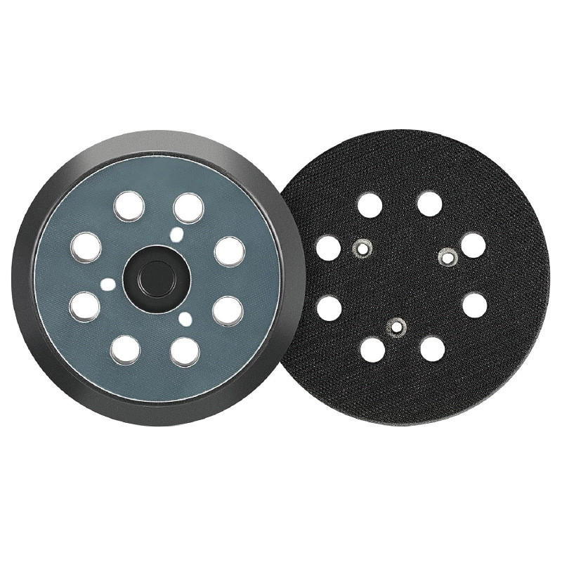 SCHLEIFTELLER – 123 mm (2er-Pack), 8-Loch-Design - Grau, Metall (12.3/12.3/1cm) - DCA