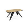 COUCHTISCH Luna Eiche Lancelot / Schwarz 120 / 60 / 48cm - Schwarz/Braun, Holz/Holzwerkstoff (60/120/48cm) - Feldmann-Wohnen