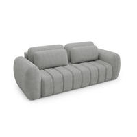 SCHLAFSOFA Caria - Grau, Holzwerkstoff/Textil (266/95/110cm) - Fun Möbel
