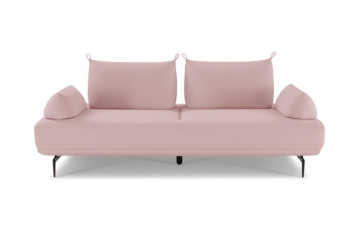 ECKSOFA CANE Violett Webstoff - Violett/Lila, Textil/Metall (310/210cm) - KAWOLA