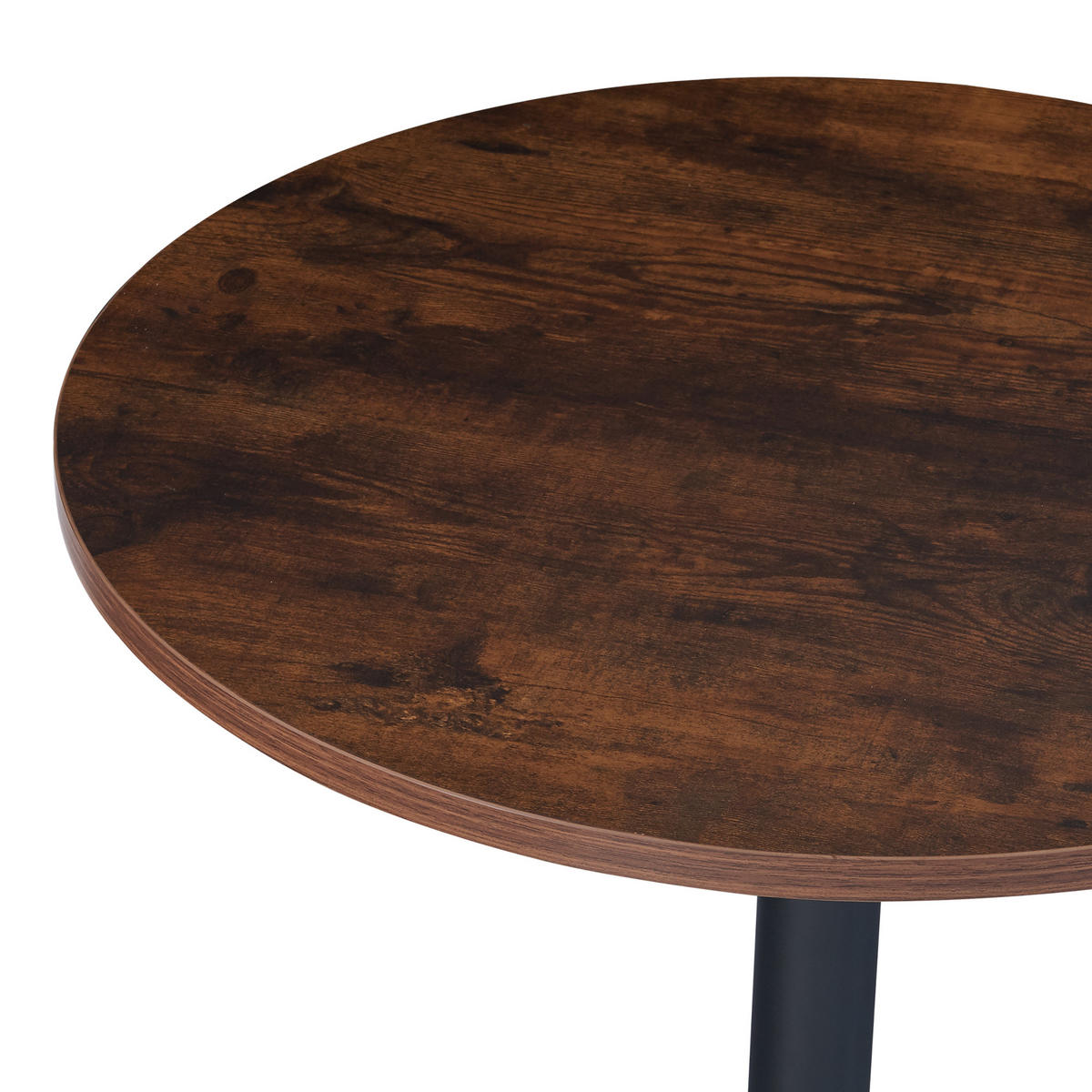 BARTISCH Vantaa - Walnussfarben/Schwarz, Holzwerkstoff/Metall (60/100/60cm) - [en.casa]