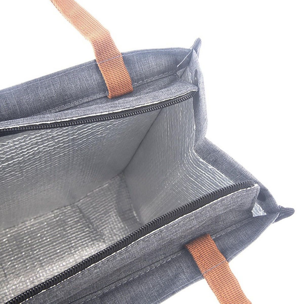 THERMOTASCHE Termo-Lunch 14 l Grau - Grau, Textil (15/35/27cm) - Orion 