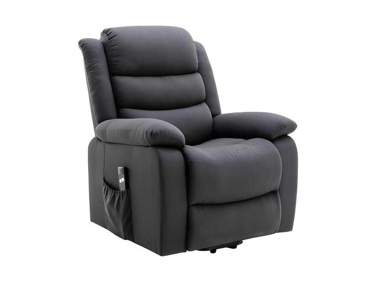 RELAXSESSEL Fernsehsessel - Stoff - Anthrazit - NADINE - Anthrazit, Textil (86/111/94cm) - Vente-Unique