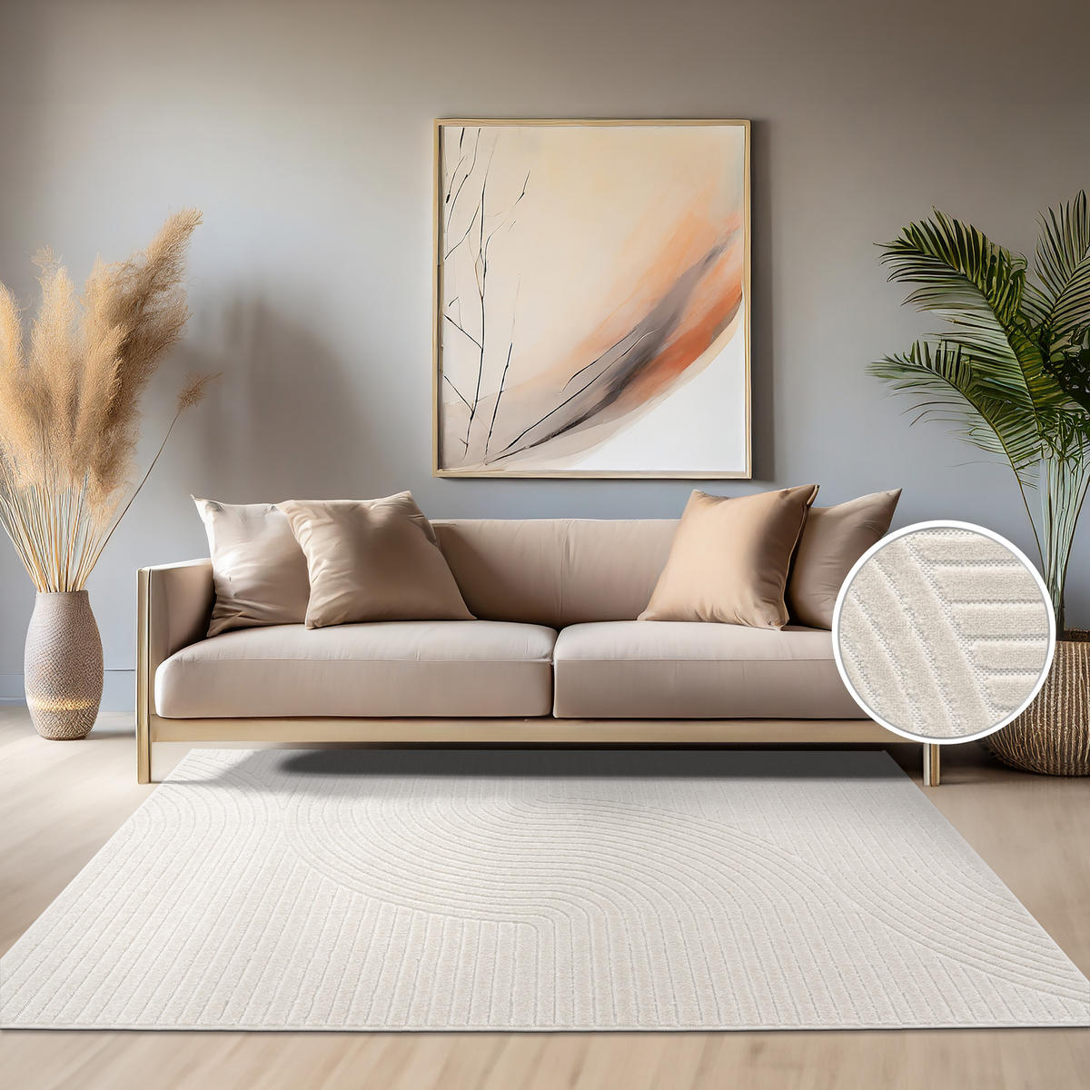 OUTDOORTEPPICH 60/100 cm Cotton 233 - Creme, Textil (60/100cm) - Paco Home