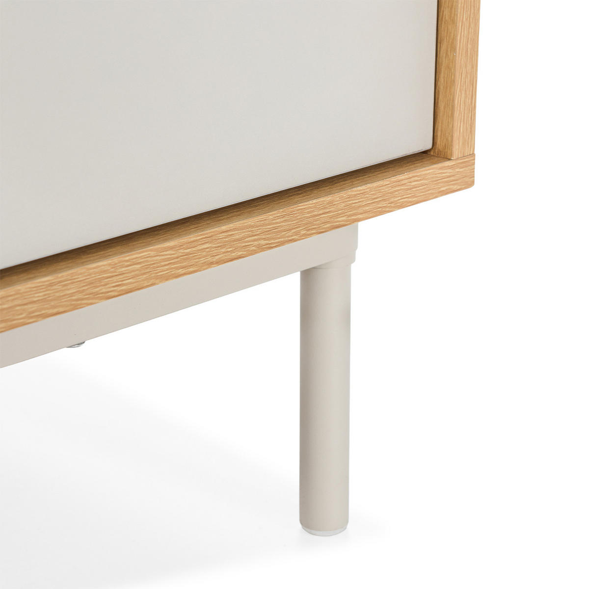 SIDEBOARD Cuzco 3 türen Eichenfarbe/grau - Grau, Holzwerkstoff (120/80/40cm)