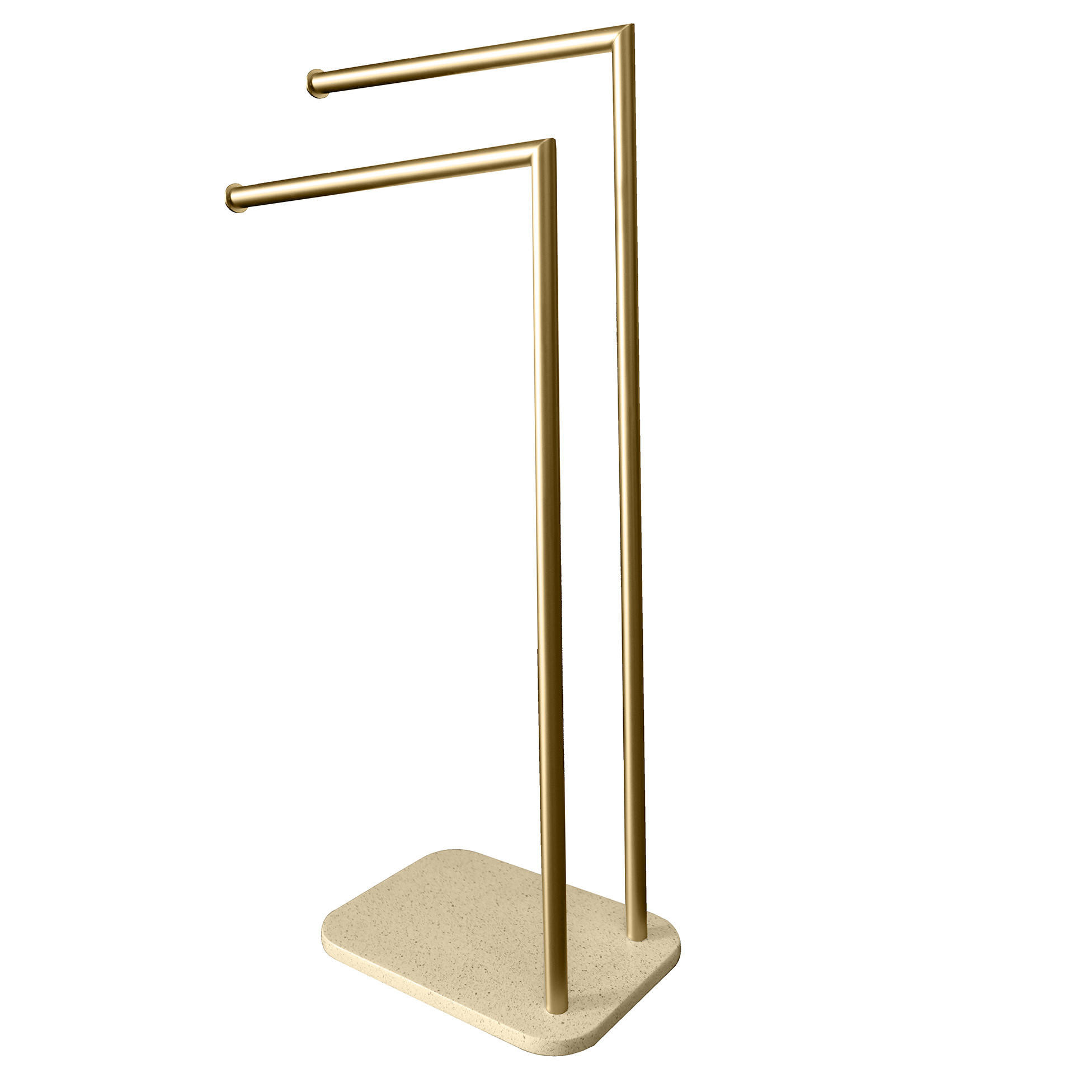 HANDTUCHHALTER Oria 32,5/19,5/78 cm - Goldfarben, Metall (19.5/78/32.5cm) - Douceur d´intérieur
