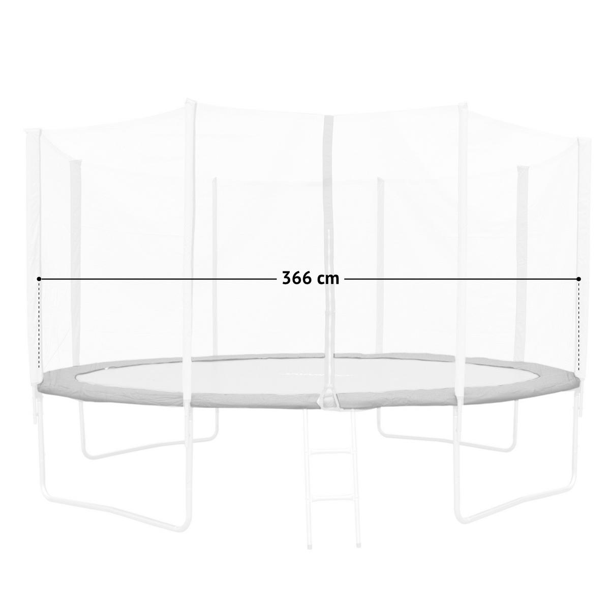 RANDABDECKUNG Trampolin 366 cm Blau - Blau, Kunststoff (366/366cm) - JAWINIO