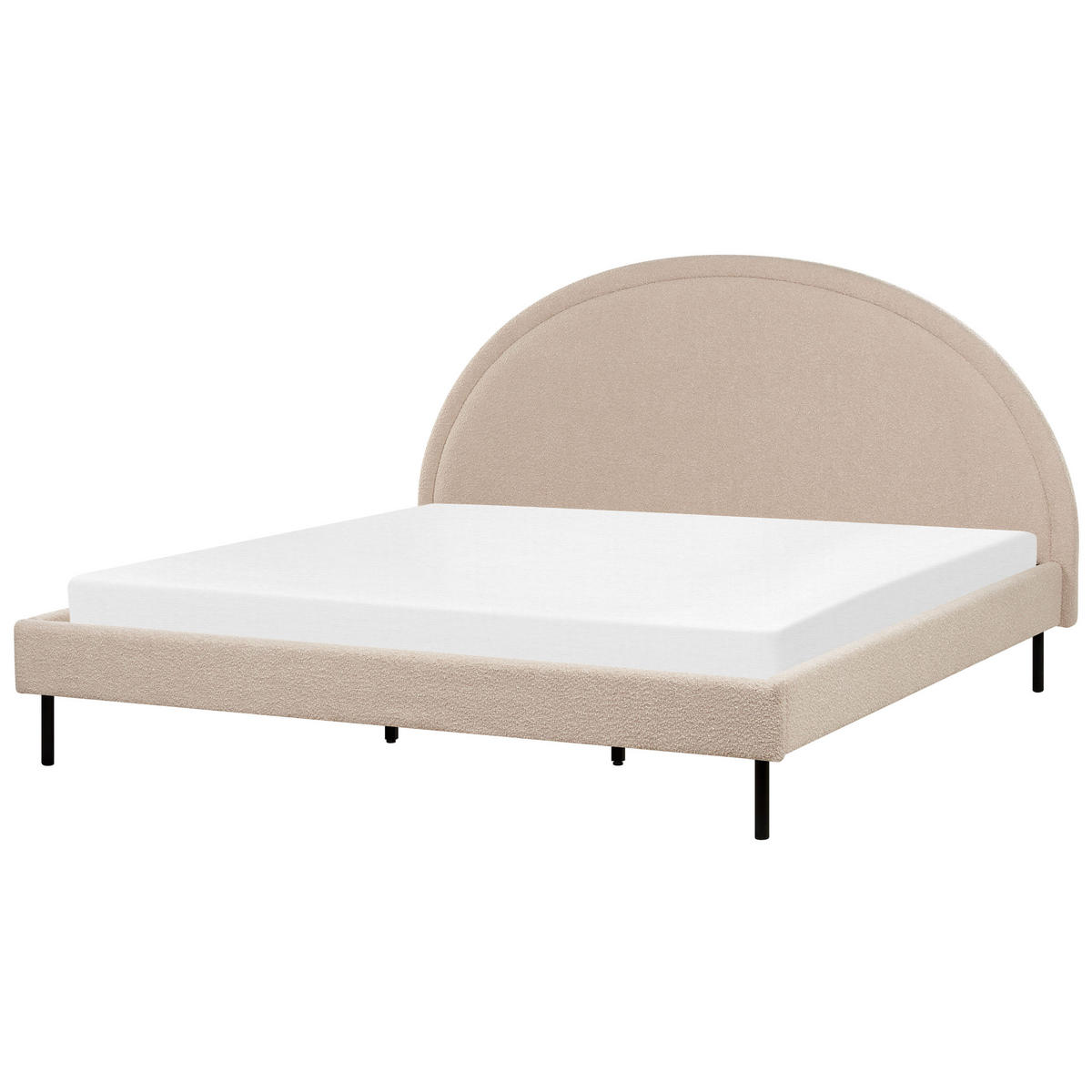 POLSTERBETT 180/200 cm Beige Margut - Beige, Textil (180/200cm) - Beliani