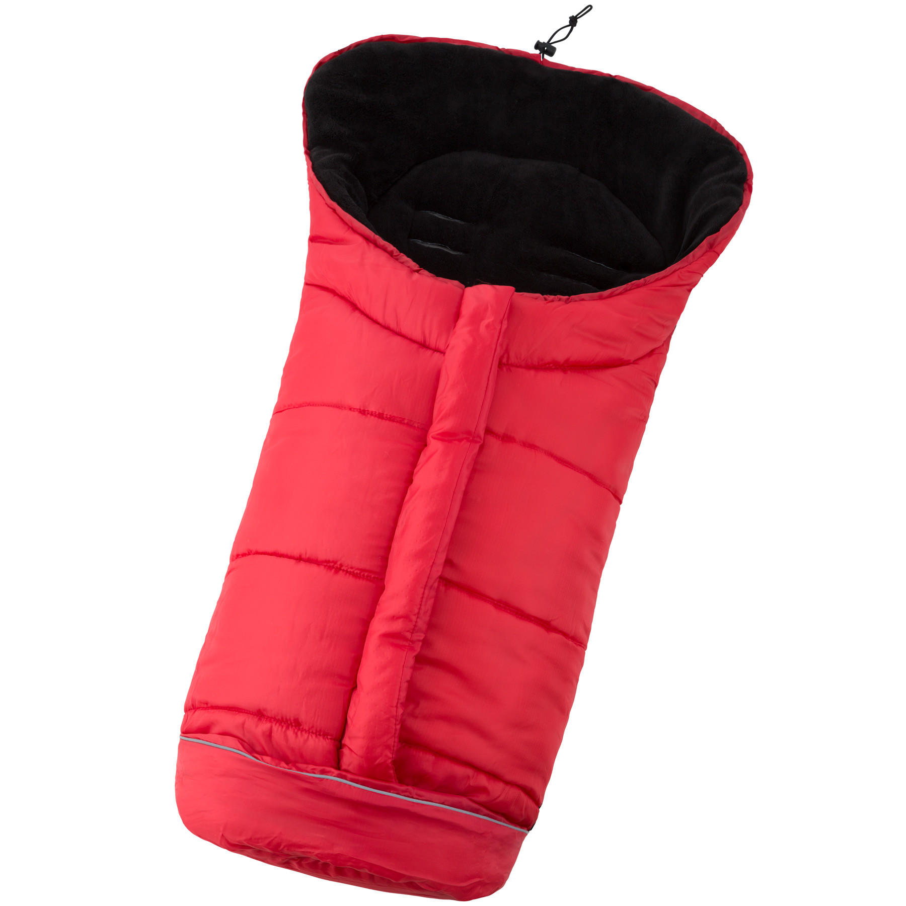 FUSSSACK ,waschbar, 97 x 47 cm,rot - Rot, Textil (47/3/97cm) - tectake
