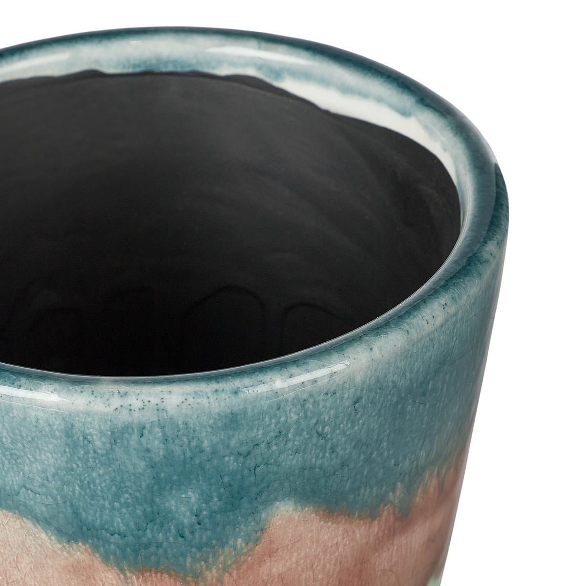 BLUMENTOPF (6er Set) Evergreen - Grau, Keramik (12cm) - Butlers