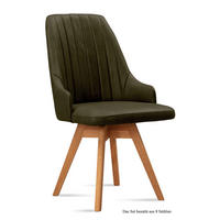 ESSZIMMERSTUHL drehbar (8er-Set) Dotti 52x91x60 Eiche geölt/Khaki - Dunkelgrün/Eichefarben, Kunststoff (60/91/52cm) - 58aufmkessel