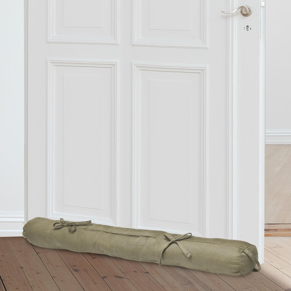 ZUGLUFTSTOPPER Viento 10x90cm Taupe - Taupe, Textil (10/90cm) - Beautissu 