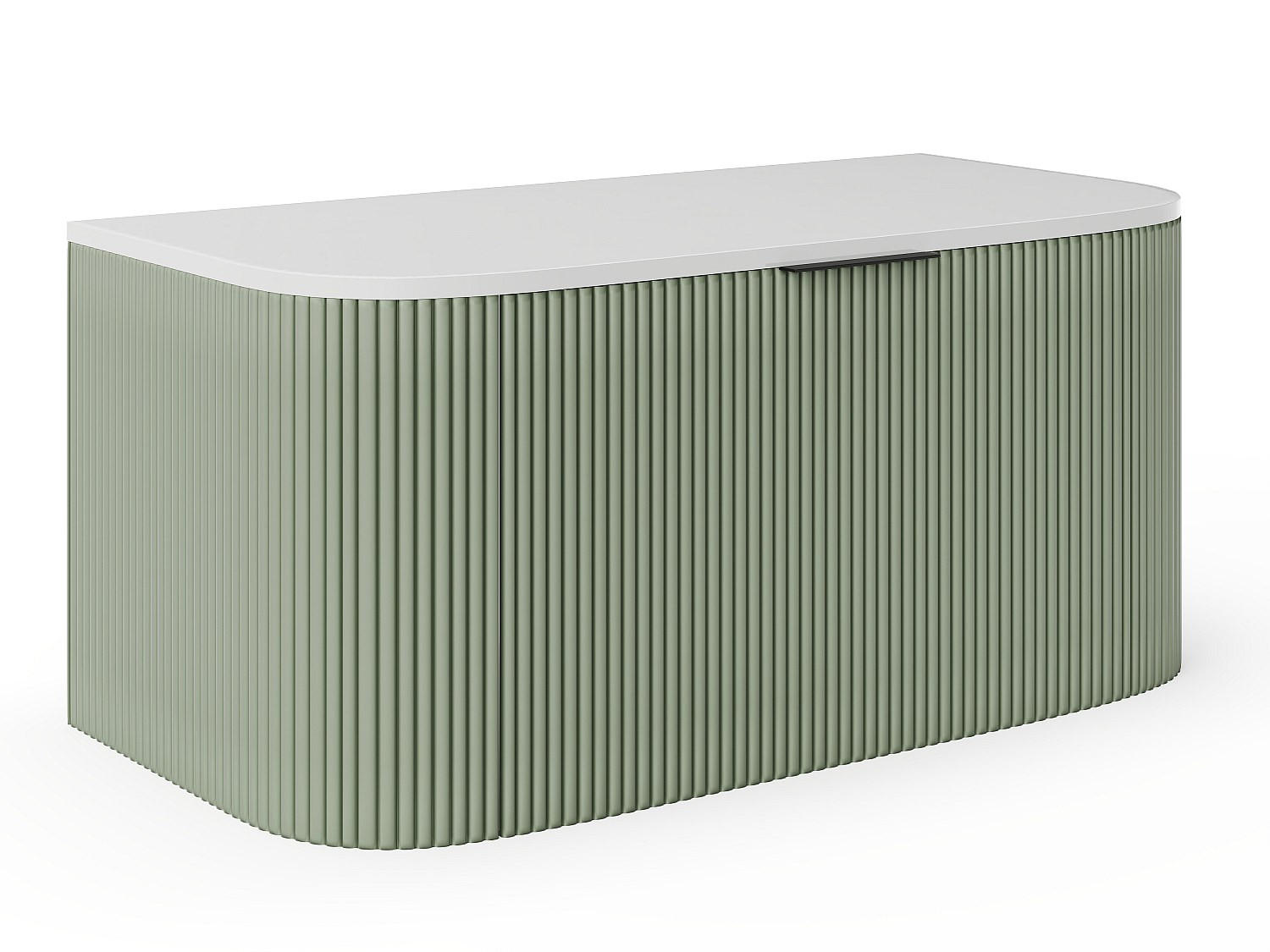 WASCHBECKENUNTERSCHRANK - 99cm x 50cm - MDF - grün - LOMERI - Grün, Holz (99/45/50cm) - Vente-Unique