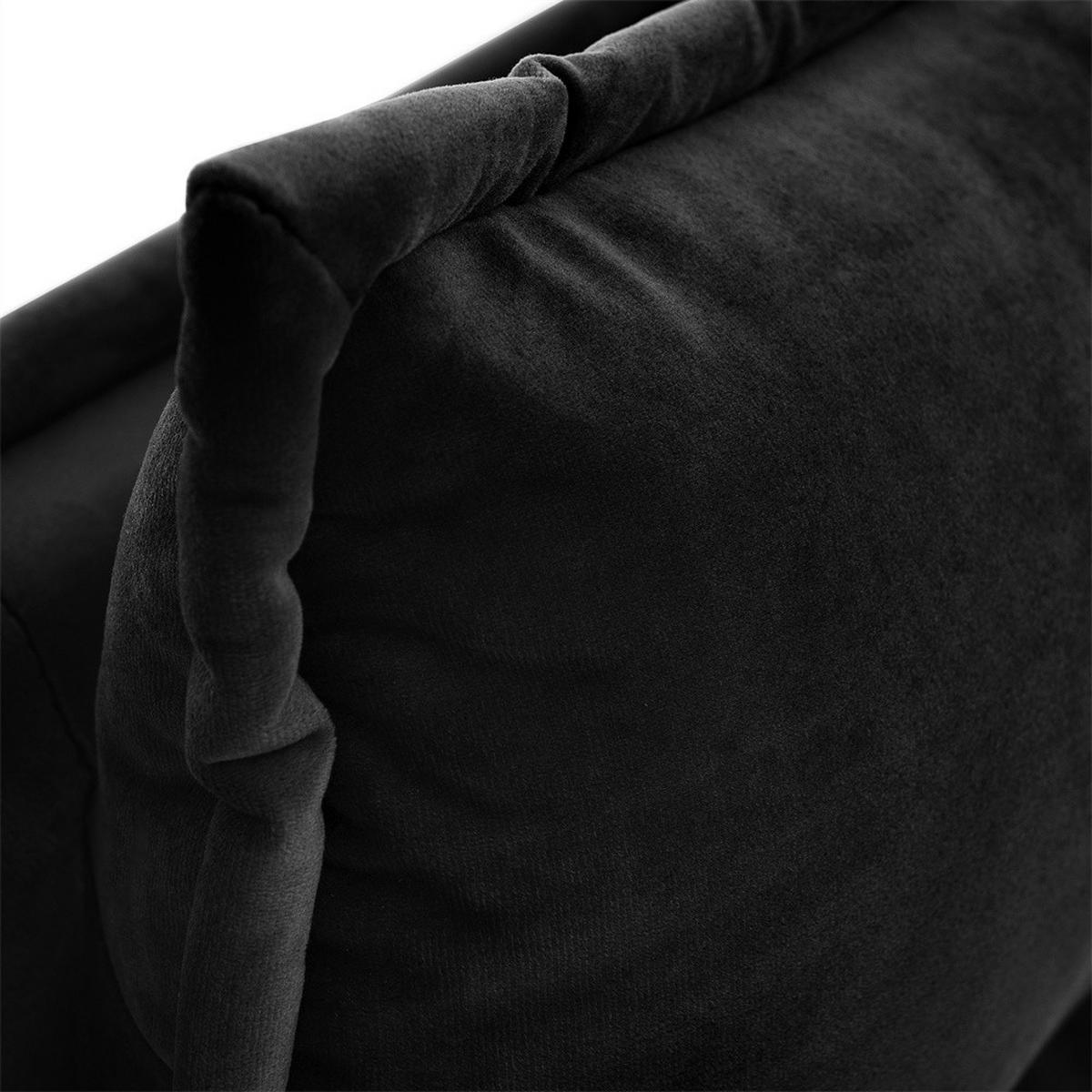 KLÄDD SÄNG 140/200 cm i blått linne - Blå, Trä/Textil (140/200cm) - KOMHTOM