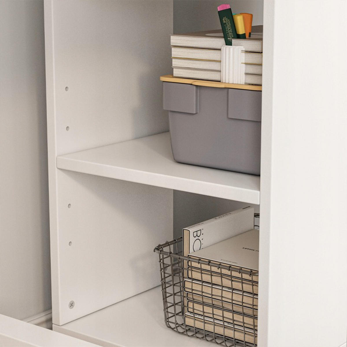 STEHSCHRANK, weiß 60/75,35 cm - Weiß, Holzwerkstoff (60/75/35cm)