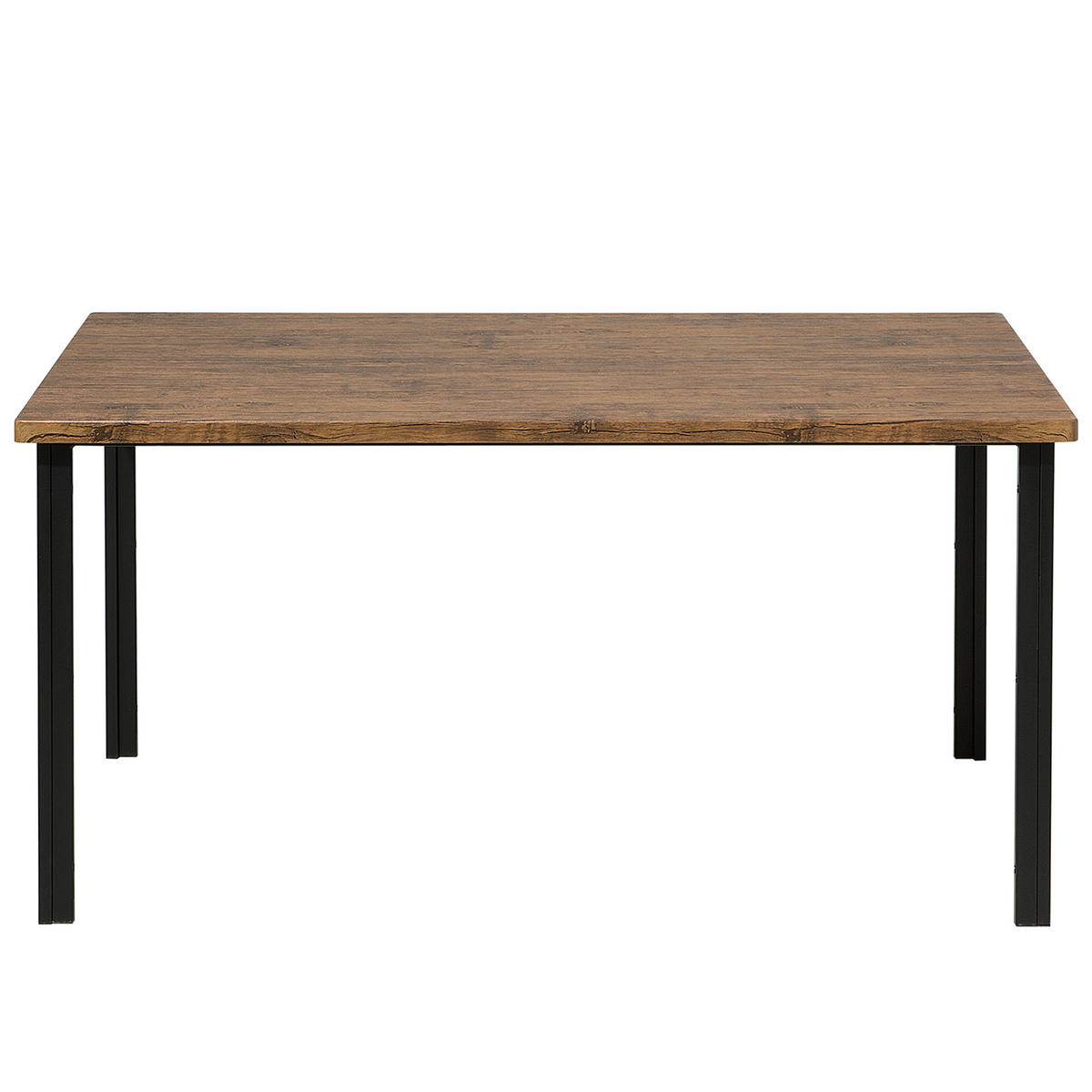 ESSZIMMERTISCH 150/90/75 cm Schwarz, Dunkelbraun Rechteckig Laredo - Schwarz, Holzwerkstoff (150/90/75cm) - Beliani