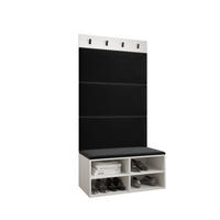 GARDEROBEN-SET 84/184/42 - Schwarz/Weiß, Holz (84/184/42cm) - MÖBEL KRYSPOL