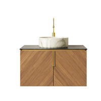 WASCHTISCH Braun-Eiche 76/50/53 cm - Schwarz, Holz (76/53.1/50cm) - PANGIVO