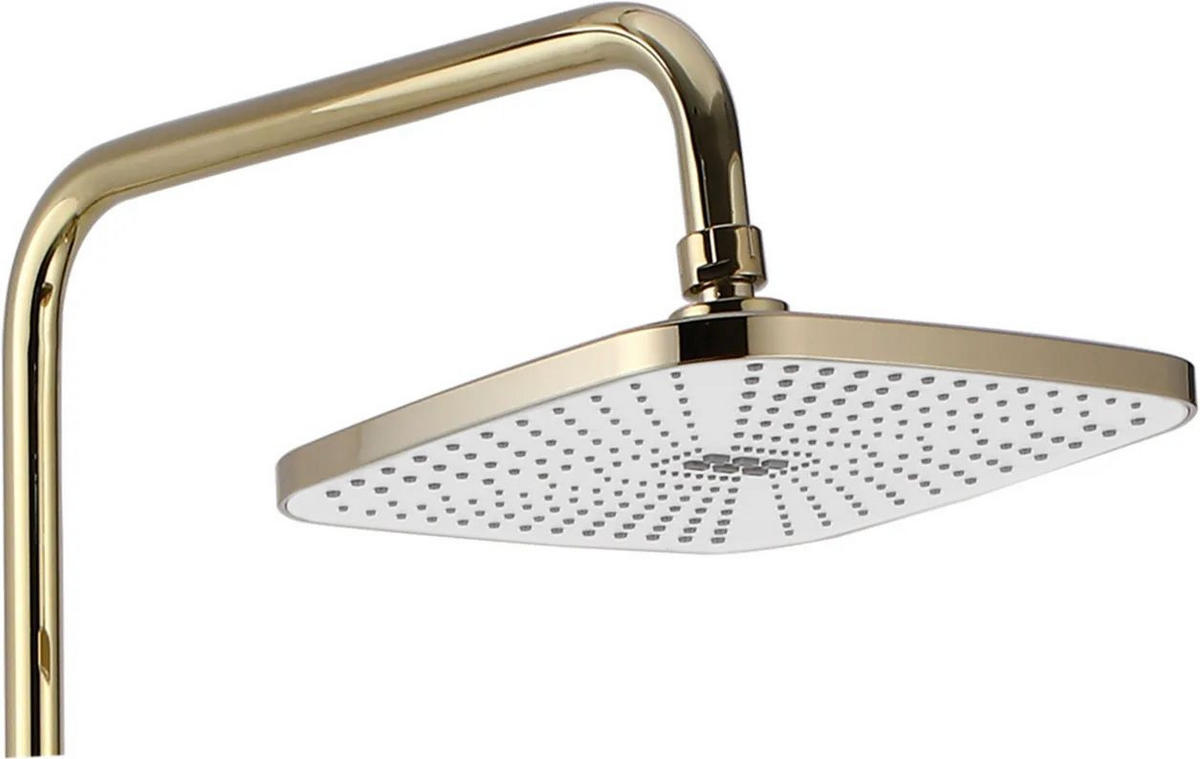 DUSCHGARNITUR Rea Storm Gold - Goldfarben, Metall (30/136/45cm) - REA