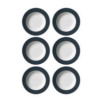 SUPPENTELLER Doppio Anthrazit ø 22 cm 6er Set - Anthrazit, Keramik (22cm) - Ritzenhoff Breker