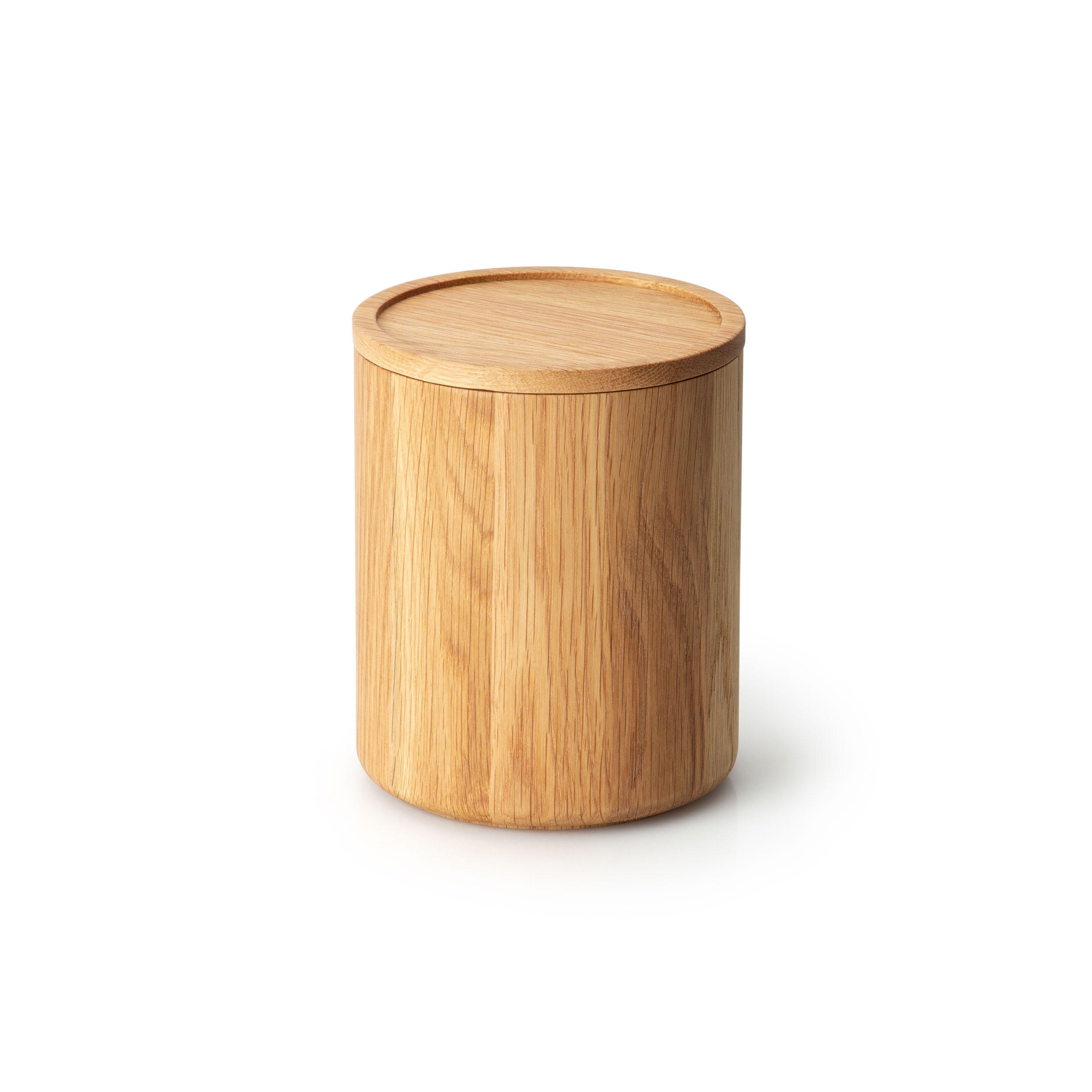 AUFBEWAHRUNGSDOSE, Eichenholz, Ø 13 x 16 cm, 4172 - Braun, Holz (15/15/15cm) - Continenta