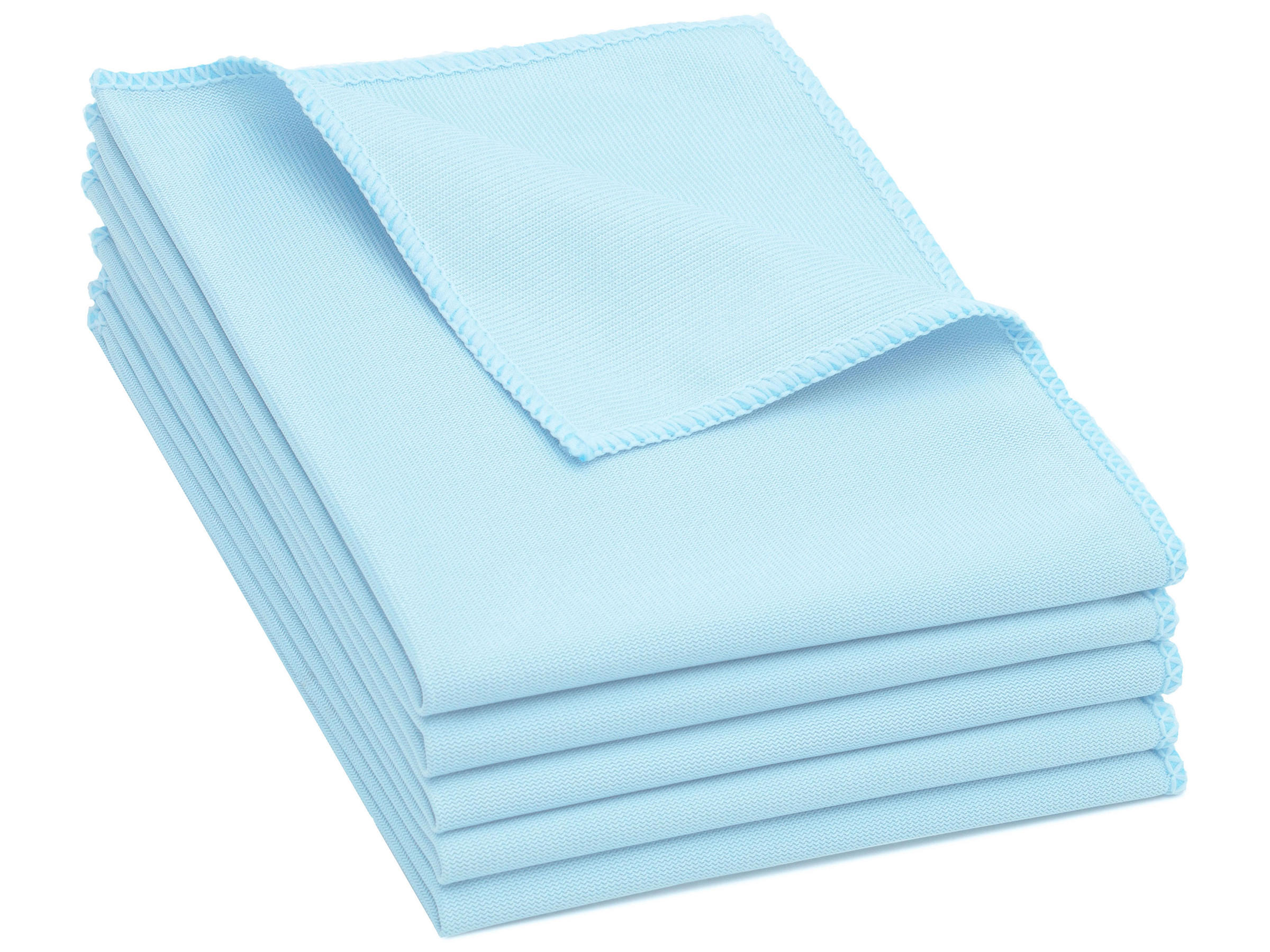GESCHIRRTÜCHER, 5er-Set, 35x40 cm, 80% Polyester, 20% Polyamid, Blau - Hellblau, Textil (35/40cm) - Zollner