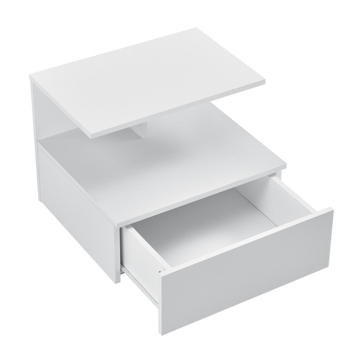 WANDSCHRANK Amberg - Weiß, Holzwerkstoff (40/31/35cm) - [en.casa]