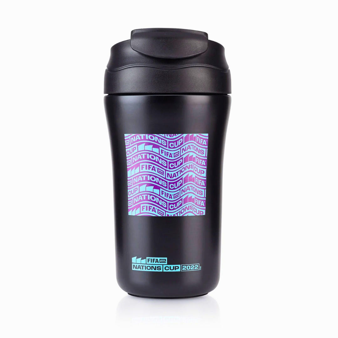 THERMOSFLASCHE 316 Schwarz, 400 ml, Edelstahl, Isolierflasche, Trinkflasche, Thermobecher, Heiß Kalt, Coffee To Go, Reisebecher, Sport, Büro - Blau/Lila, Kunststoff/Metall (0.4L) - JUNG
